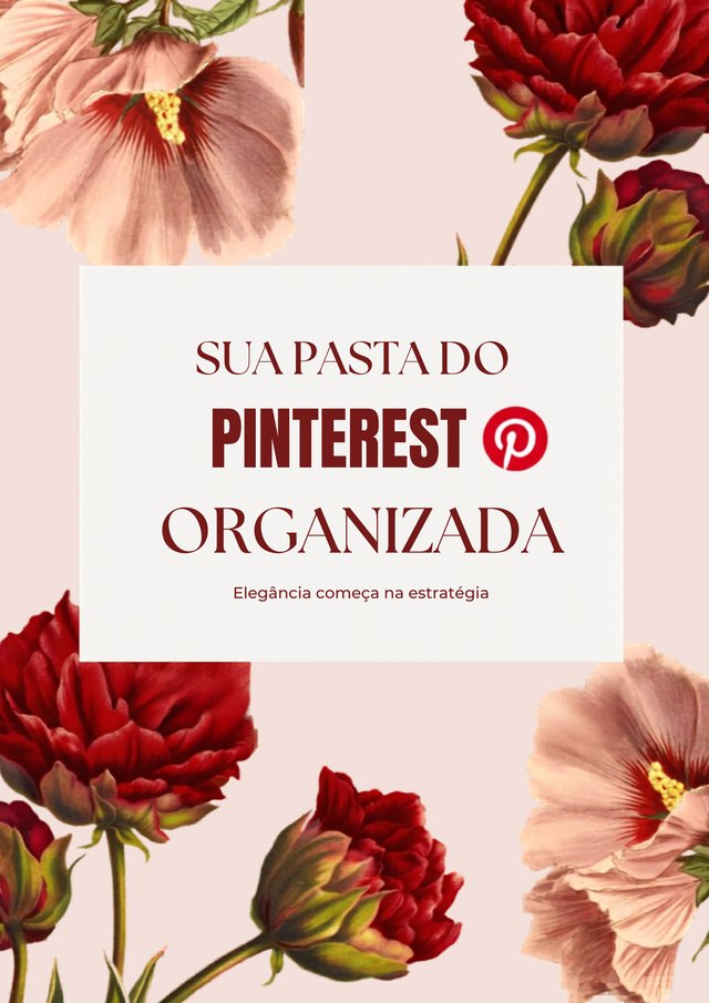 Capa do bônus Sua Pasta do Pinterest Organizada